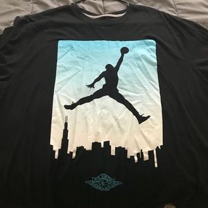 Xl air Jordan baby blue tee